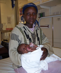 patient at Tenwek Medical Center in Kenya